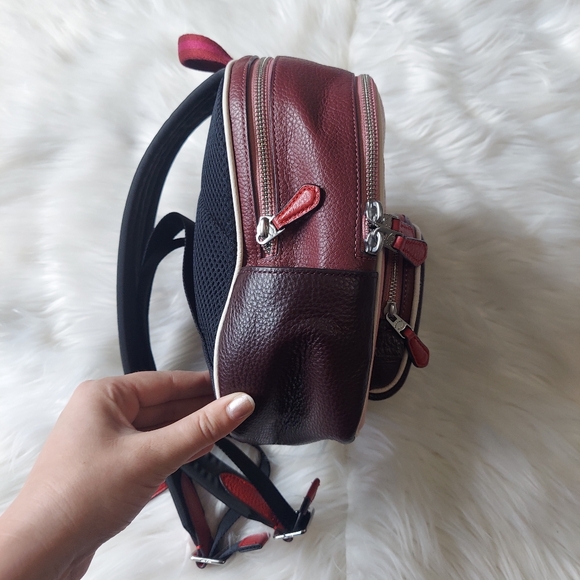 NWOT Coach Mini Court Backpack In Colorblock With Ski Speed Graphic - Picture 8 of 14